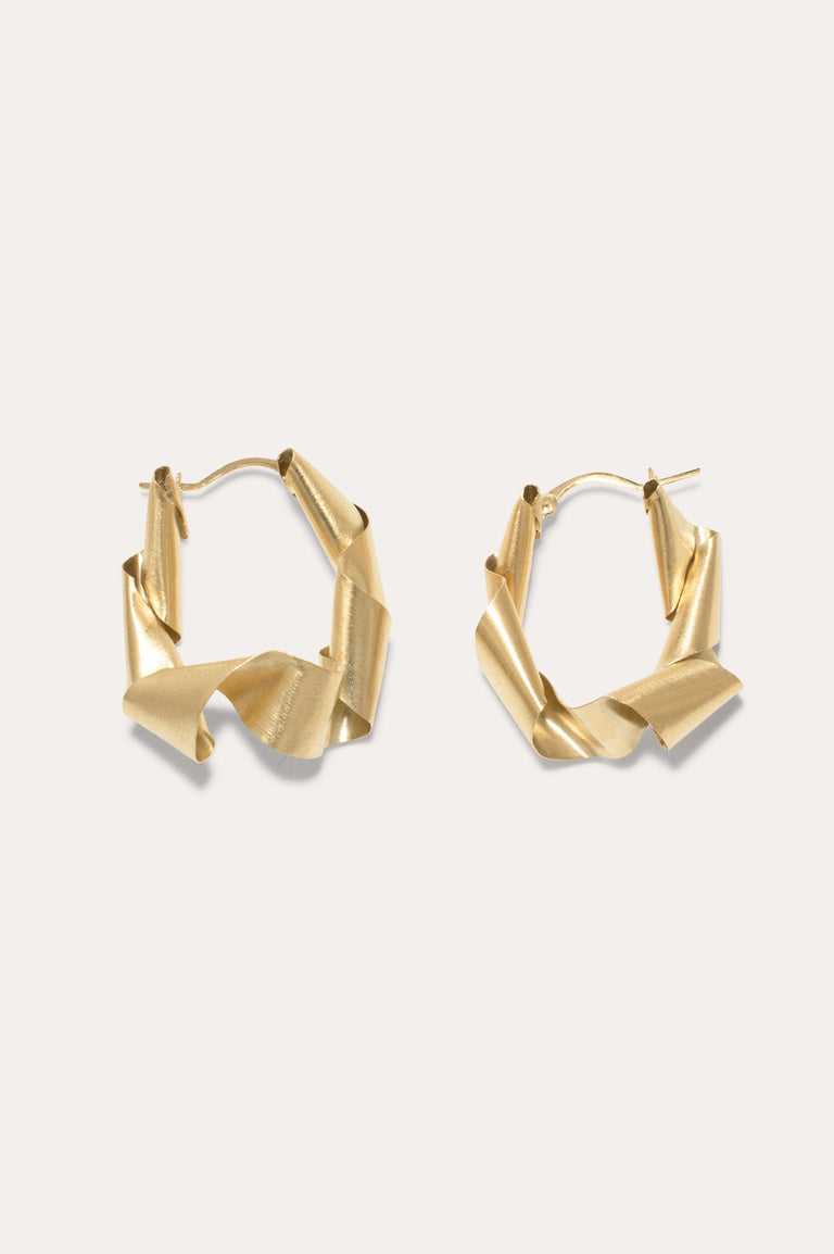 Shredding - Gold Vermeil Earrings