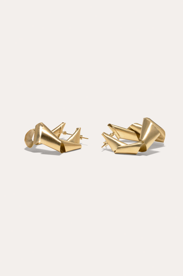 Shredding - Gold Vermeil Earrings