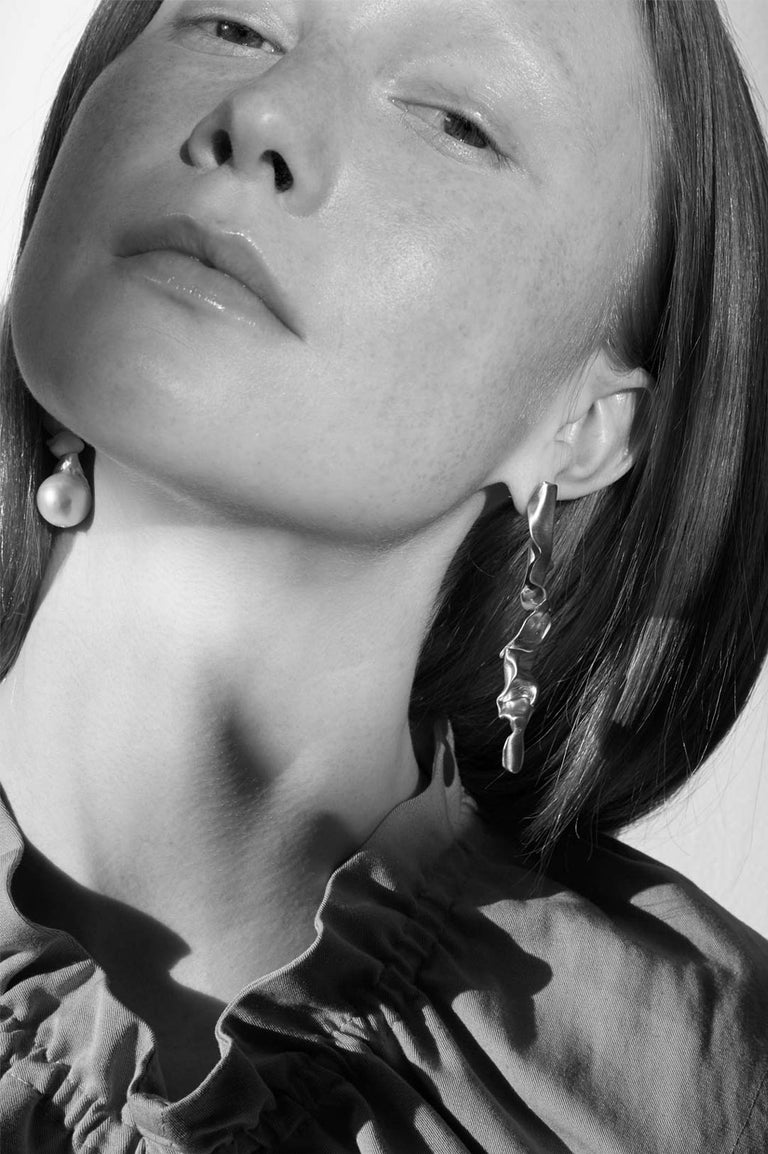 Crumple -  Recycled Gold Vermeil Earrings