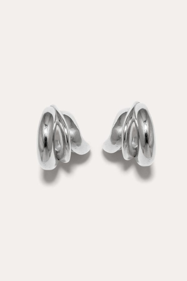Dollop - Recycled Silver Earrings
