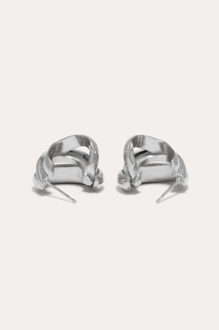 Dollop - Recycled Silver Earrings