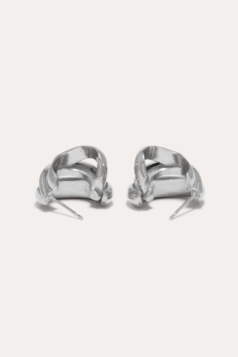 Dollop - Platinum Plated Earrings