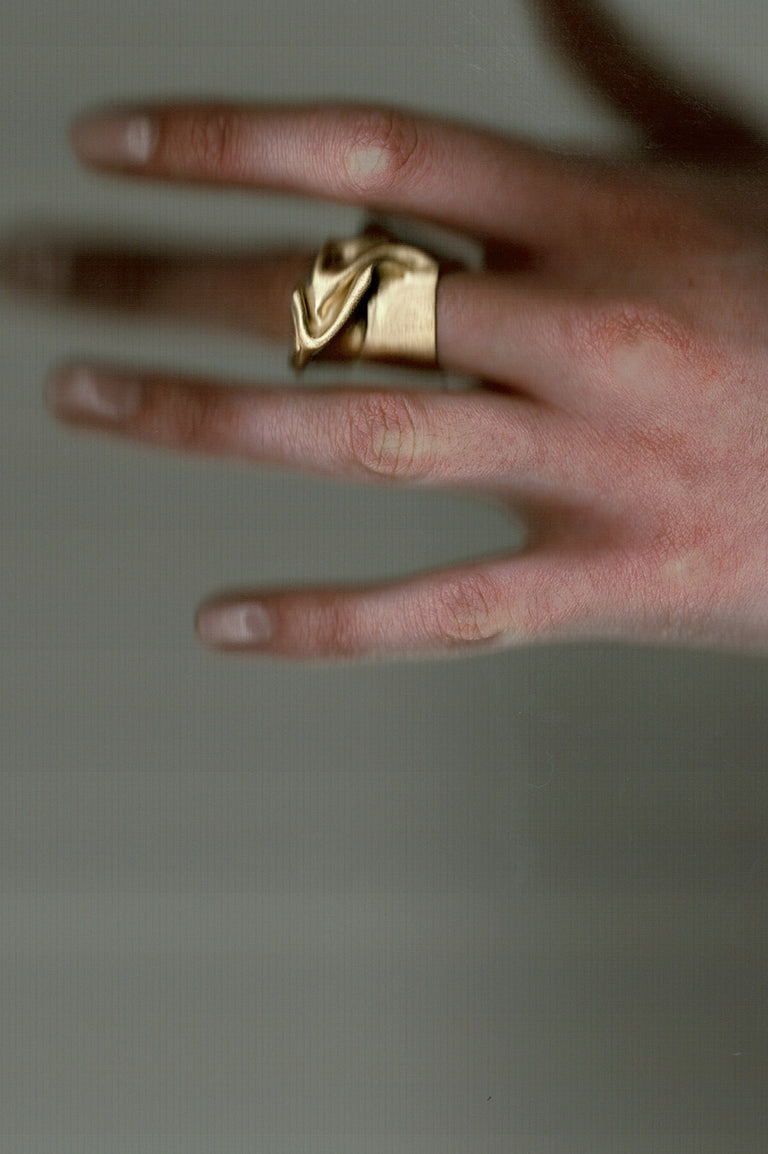 Unruffled - Gold Vermeil Ring