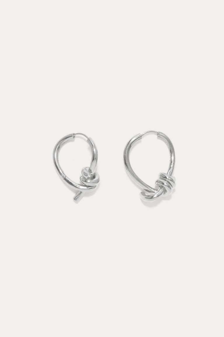 The Freedom to Imagine II - Recycled Silver Earrings