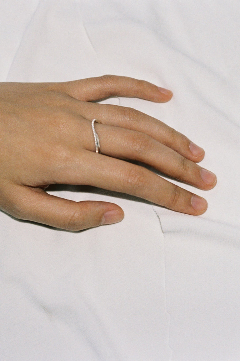 Wild Waves - 18 Carat White Gold and Diamond Ring