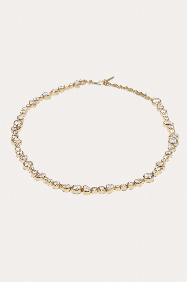 A Few Good Anti‐Heroes - Zirconia and Recycled Gold Vermeil Necklace