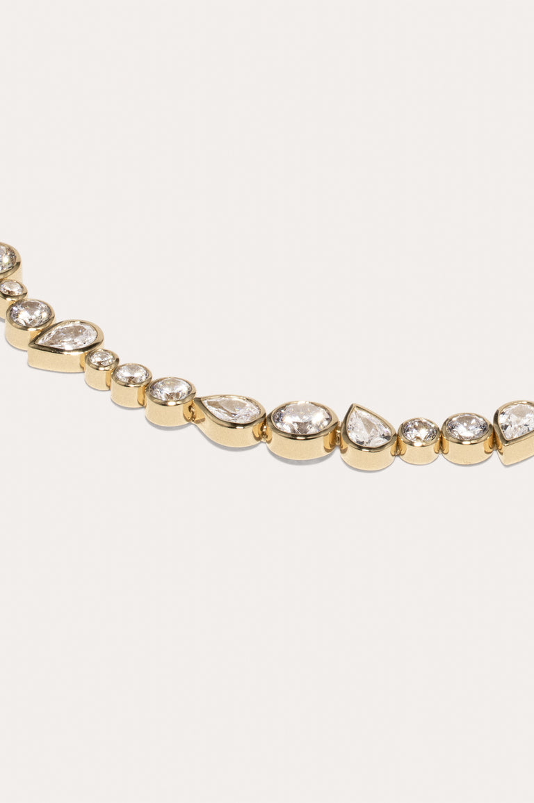 A Few Good Anti‐Heroes - Zirconia and Recycled Gold Vermeil Necklace