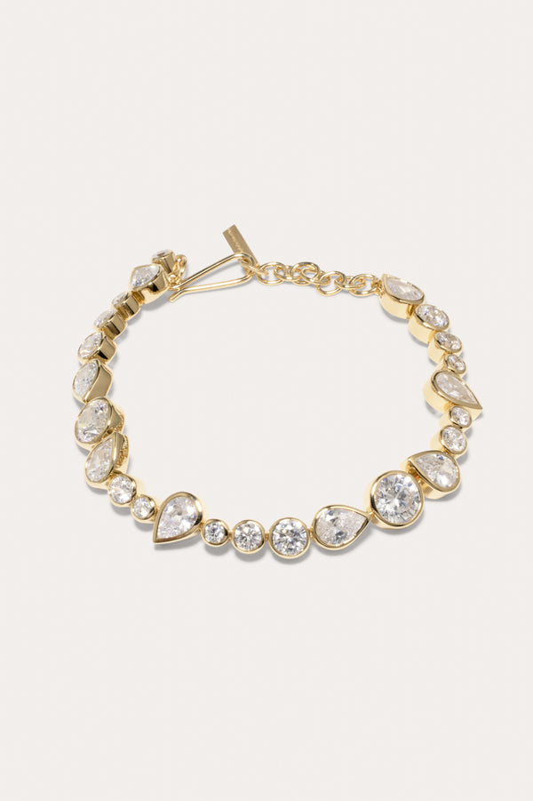 A Few Good Anti‐Heroes - Cubic Zirconia and Gold Vermeil Bracelet