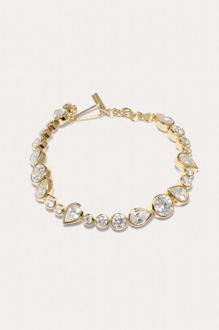 A Few Good Anti‐Heroes - Cubic Zirconia and Gold Vermeil Bracelet
