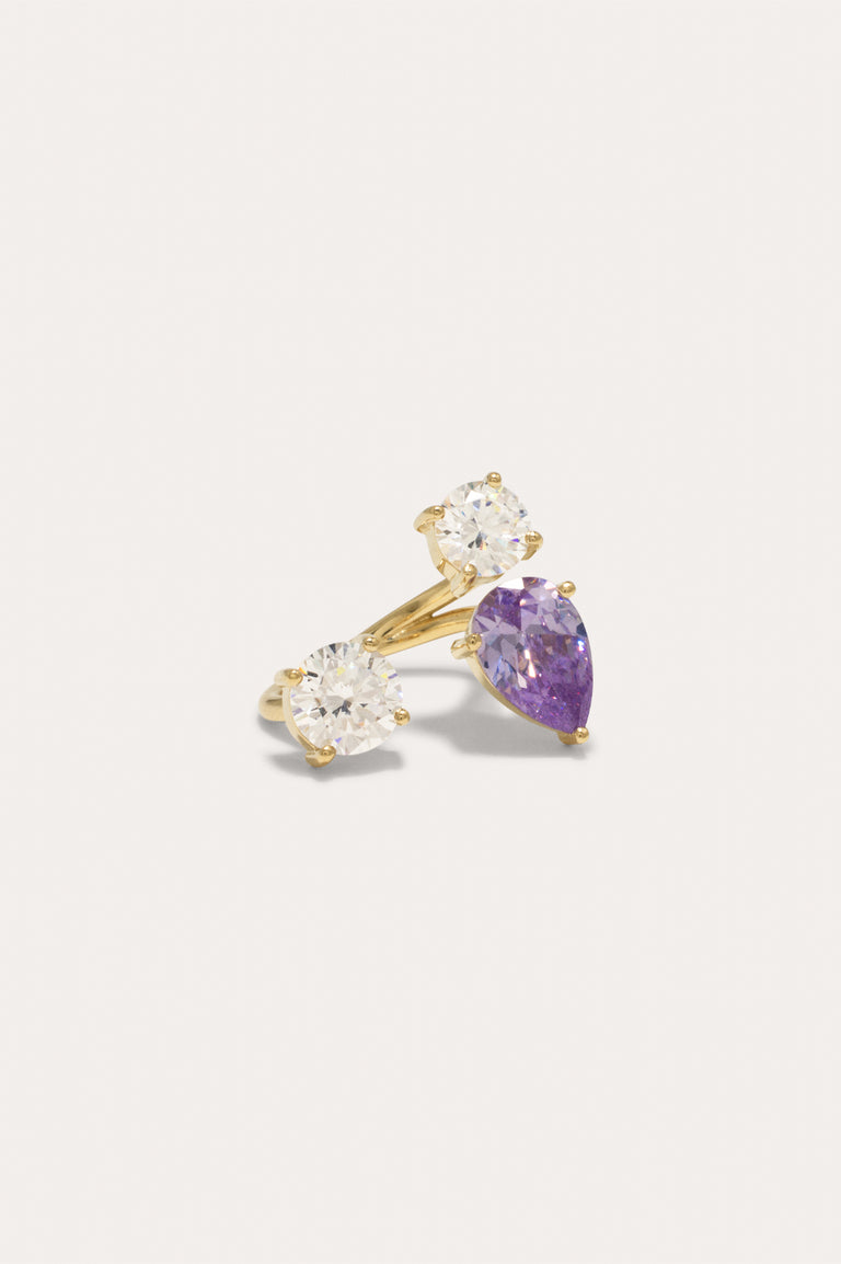 Z19 - Cubic Zirconia and Gold Vermeil Ring