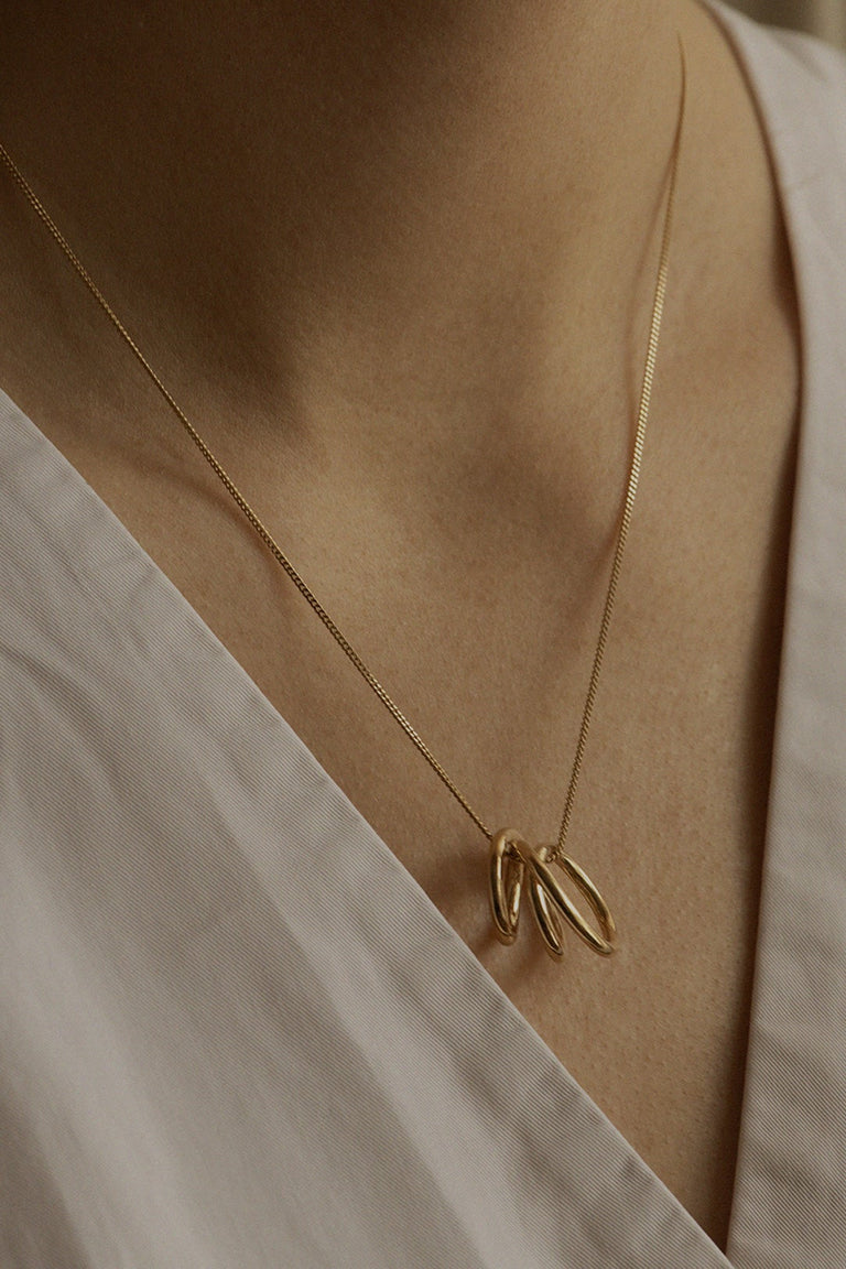 Flow - Recycled Gold Vermeil Pendant