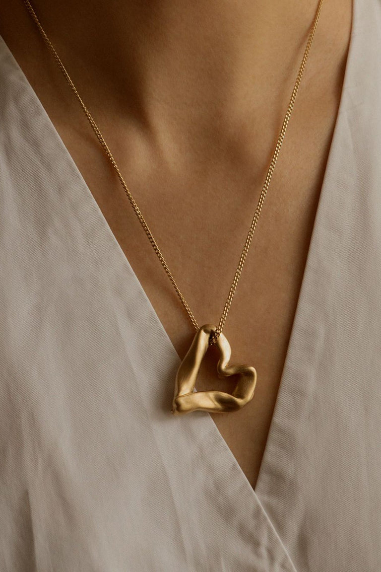 The Heart Is Not A Metaphor - Recycled Gold Vermeil Pendant